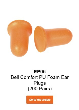 Image of the Bell Comfort PU foam earplugs with a link that leads to the article page.